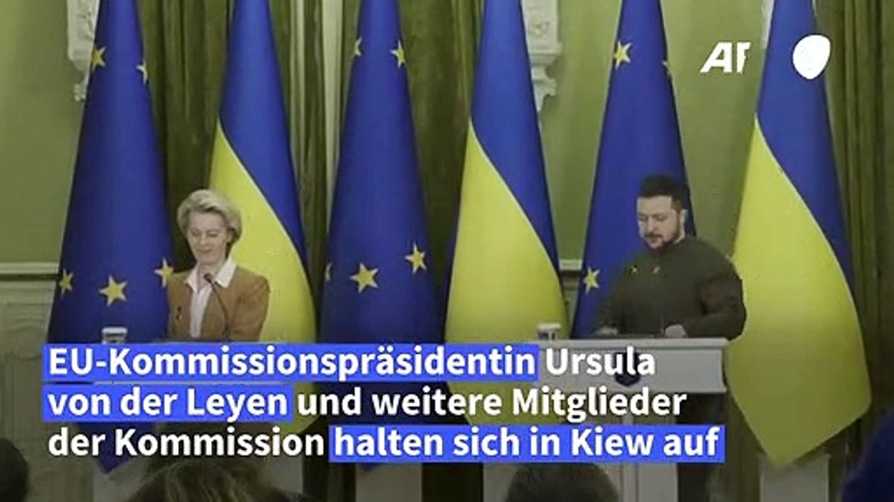 Von der Leyen kündigt neue Sanktionen gegen Russland an