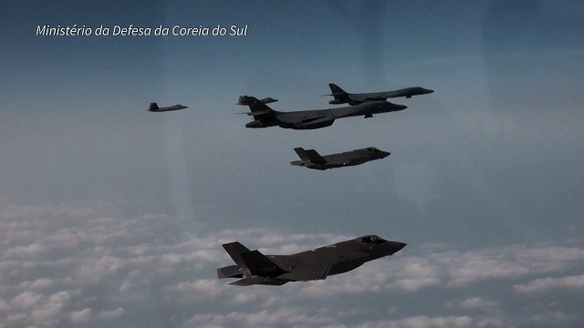 Estados Unidos e Coreia do Sul realizam manobras aéreas contra 'ameaças norte-coreanas'
