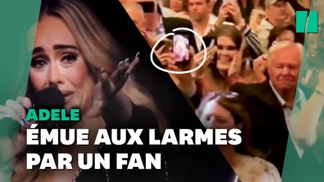 Adele a fondu en larmes en plein concert après avoir vu la photo d’un fan