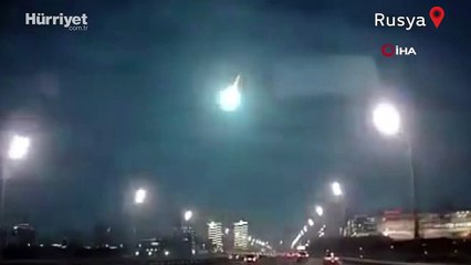 Rusya’da meteorun düşüşü kameralara yansıdı