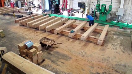 Time  lapse of how the Stanley Ferry lock gates were made. Provided by the Canal & River Trust.