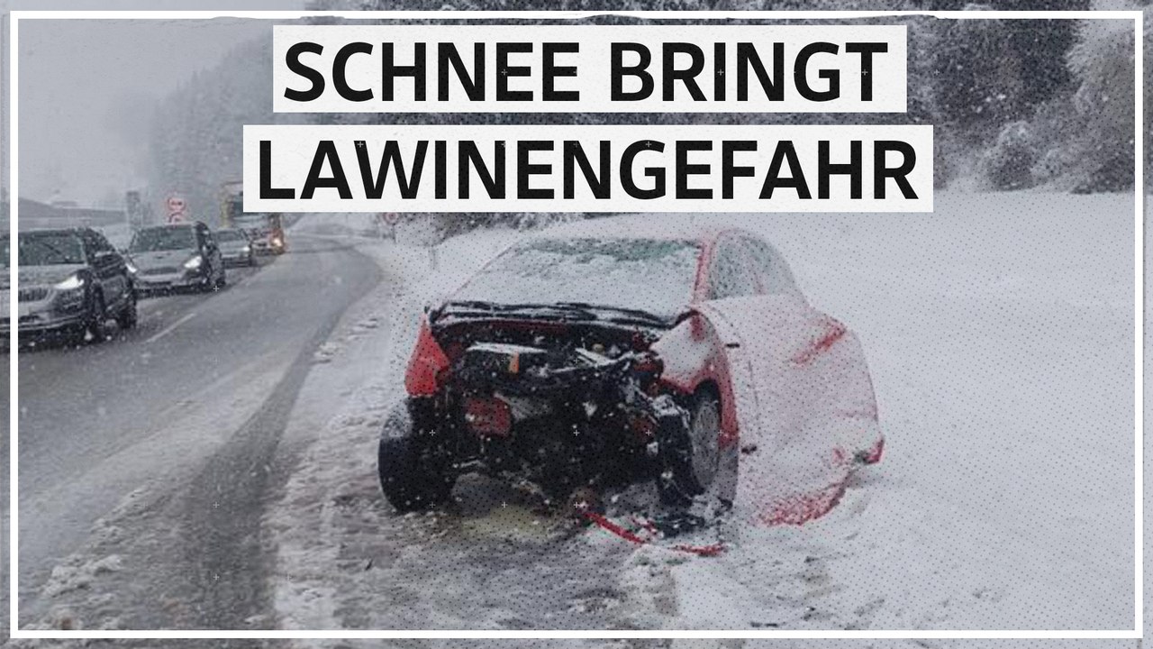 Starke Schneefälle sogen für Verkehrsbehinderungen in Österreich