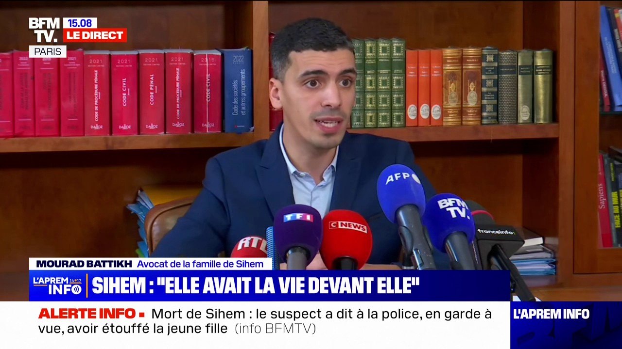 Mort de Sihem: selon l'avocat de la famille, ses proches ont "un sentiment de colère profond, d'injustice abyssal"