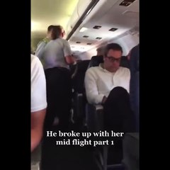 Pasajera provoca caos en avión porque su novio terminó la relación en pleno vuelo