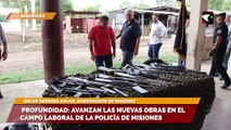 Profundidad: El Gobernador Oscar Herrera Ahuad recorrió las nuevas obras del Campo Laboral y de la Policía de Misiones