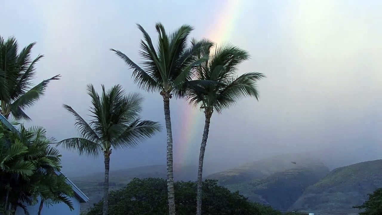 Beautiful scene with Rainbow