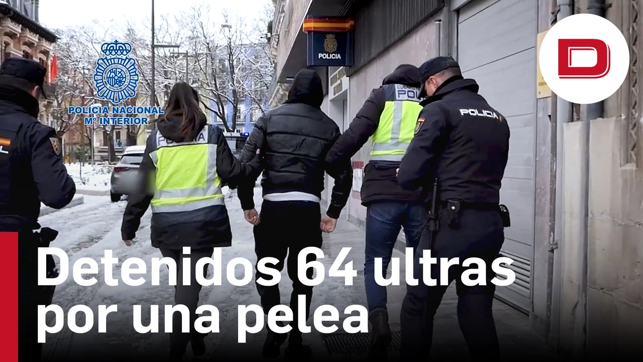 Detenidos 64 ultras en cinco provincias por una pelea antes del partido Burgos - Zaragoza