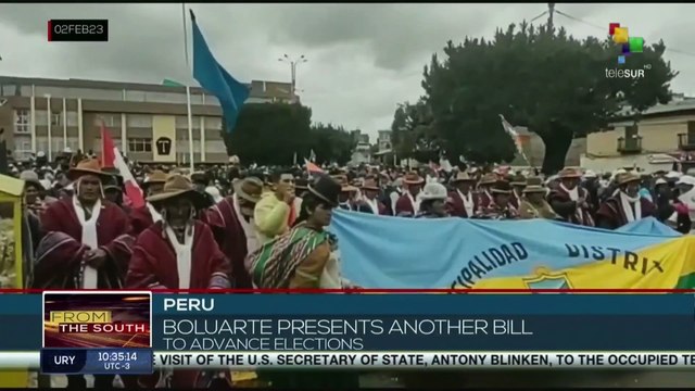 Peruvian government presents initiative to hold elections in October 2023