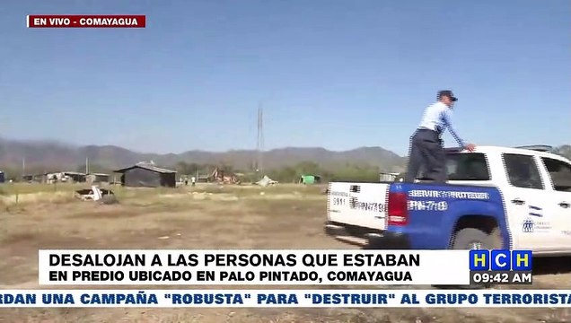 ¡De forma pacífica! Desalojan a invasores de tierras en Palo Pintado, Comayagua