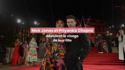 Nick Jonas et Priyanka Chopra dévoilent pour la première fois le visage de leur fille
