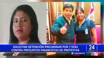 Protestas en Lima: Fiscalía solicita convalidación de detención preliminar para presuntos financistas