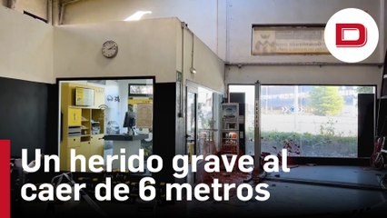 Un trabajador ha resultado herido de gravedad al precipitarse desde una altura de seis metros en Madrid