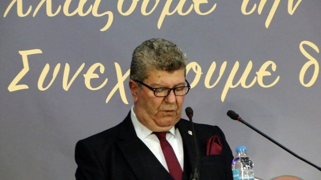 Ομιλία Γιάννη Γκίκα στην πίτα τής Συμμαχίας για το Αιγάλεω (1ο απόσπασμα) - MAH04100