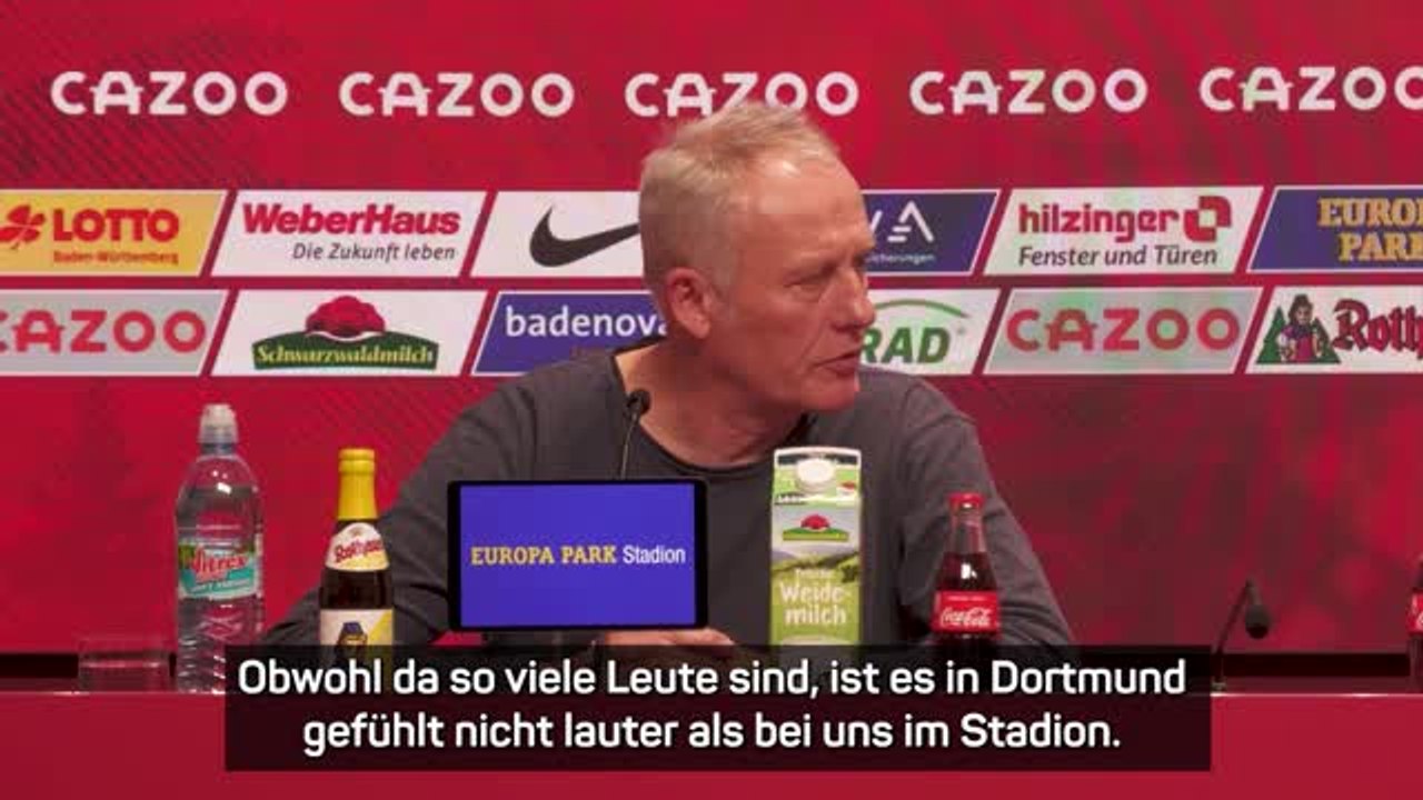 Streich: 'Nicht besonders laut' in Dortmund