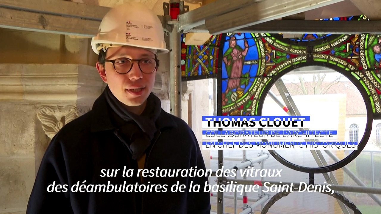 Les vitraux de la Basilique de Saint-Denis retrouvent la lumière