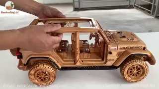 Wood Carving – 2023 Jeep – Diy Bamboo craft