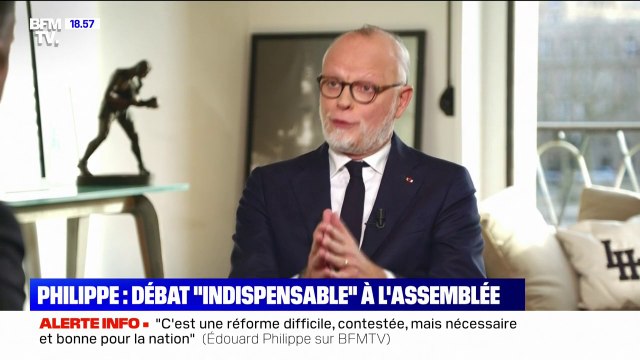 Édouard Philippe sur d'éventuelles concessions au Parlement: Une des priorités qu'il faut se fixer, c'est l'équilibre financier de la réforme