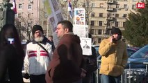 Protest ispred Skupštine Srbije 