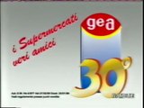 Pubblicità/Bumper anni 90 RAI 2 - Supermercati GEA