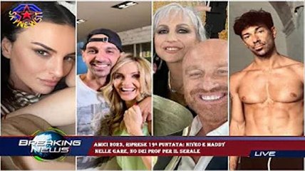 Amici 2023, riprese 19ª puntata: Niveo e Maddy  nelle gare, no dei prof per il serale