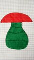 fungo disegno rosso e verde