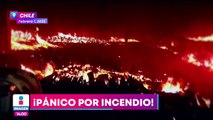 Activan alerta roja en tres ciudades de Chile por incendio forestal