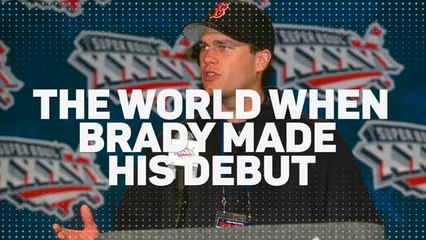 The world when Tom Brady made his NFL debut
