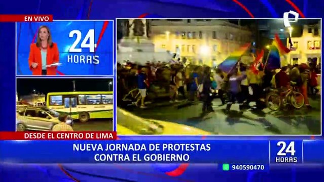 Así se desarrollaron las manifestaciones en contra del gobierno en el centro de Lima