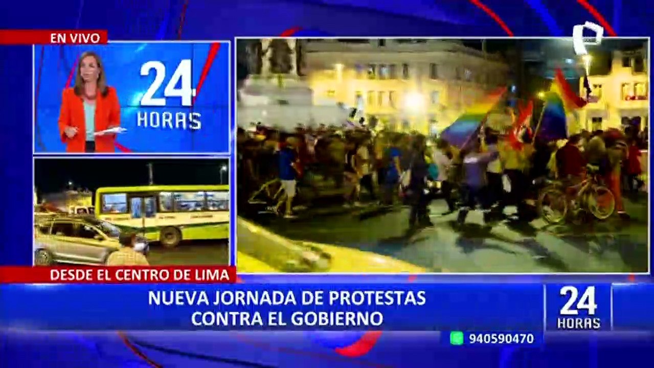 Así se desarrollaron las manifestaciones en contra del gobierno en el centro de Lima