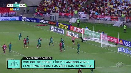 Flamengo vence com gol de Pedro e polêmica com Vidal 02/02/2023 18:19:36