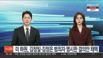 미 하원, 김정일·김정은 범죄자 명시한 결의안 채택