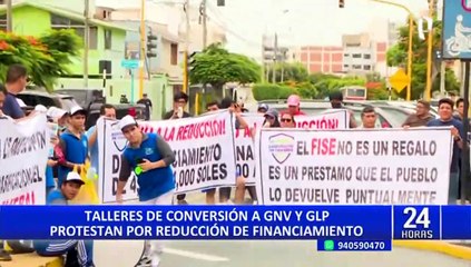 Talleres de conversión de vehículos a GNV y GLP protestan por reducción de financiamiento
