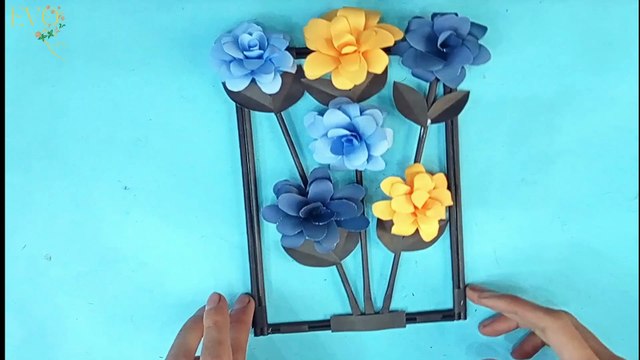 Paper Flowers using Origami paper #shorts #diy #craft