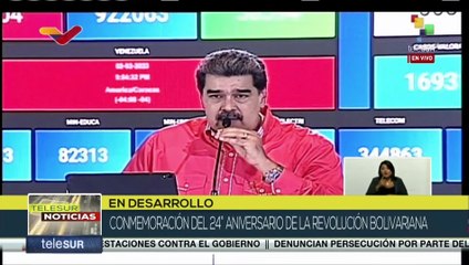 Pdte. de Venezuela caracterizó el periodo de refundación de la Patria, hace 24 años