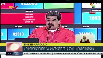 "Honor y gloria al comandante Hugo Chávez y a todos los caídos"