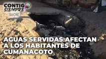 Aguas servidas afectan a los habitantes de Cumanacoto - Contigo Siempre