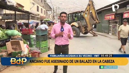 Anciano fue asesinado de un balazo en la cabeza a metros de mercado de VMT