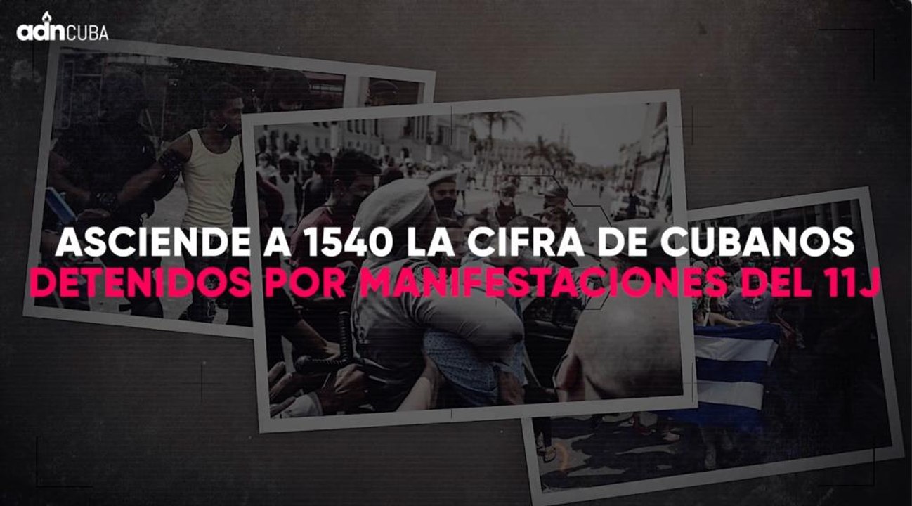 Asciende a 1540 la cifra de cubanos detenidos por manifestaciones del 11j