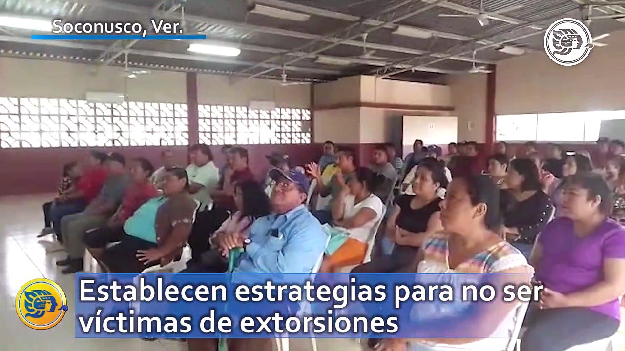 Establecen estrategias para no ser victimas de extorsiones en Soconusco