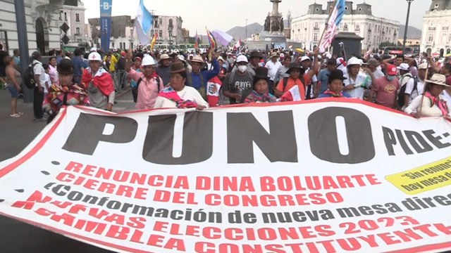 Manifestantes regresan a las calles de Lima para protestar contra de Boluarte