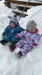 Snow Slide Delights Children