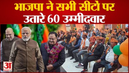 Tải video: Meghalaya Assembly Election 2023| BJP ने सभी सीटों पर उतारे 60 उम्मीदवार, जारी की लिस्ट