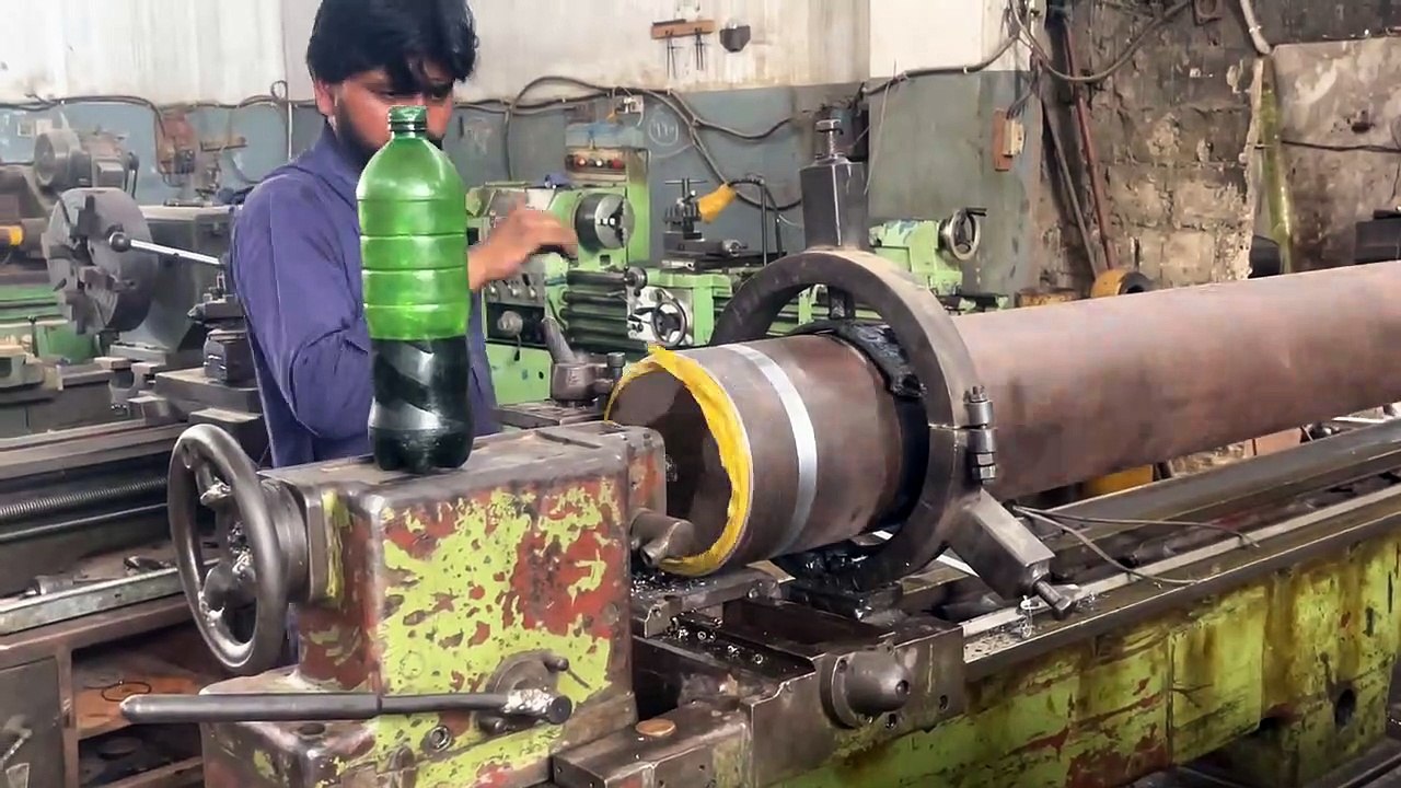 Hydraulic Cylinder was Failed We Make a New Cylinder From old Ships High Strength Pipes