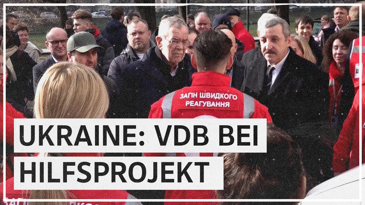 Ukraine-Besuch: Van der Bellen bei Hilfsprojekt in  Uschgorod