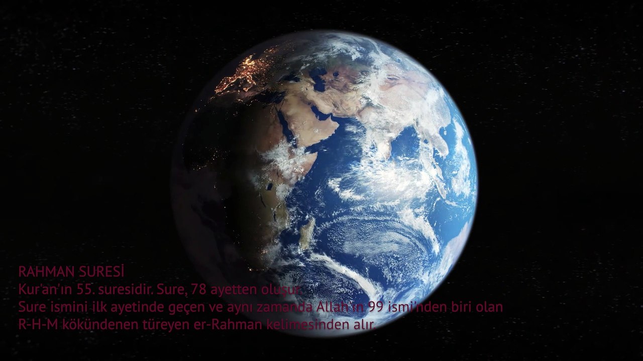 41 RAHMAN SURESİ TÜRKÇE MEALİ