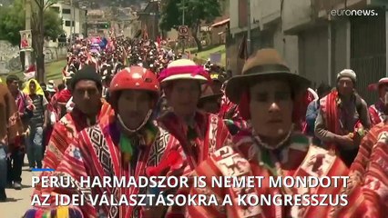 Harmadszorra is leszavazta az idei választásokat a perui kongresszus