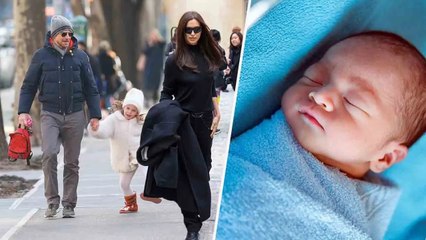 Sweet: Bradley Cooper and daughter Lea excited by Irina Shayk's reveal during a NYC outing