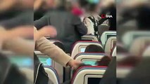 THY uçağında yolcular arasında kavga: O anlar kamerada