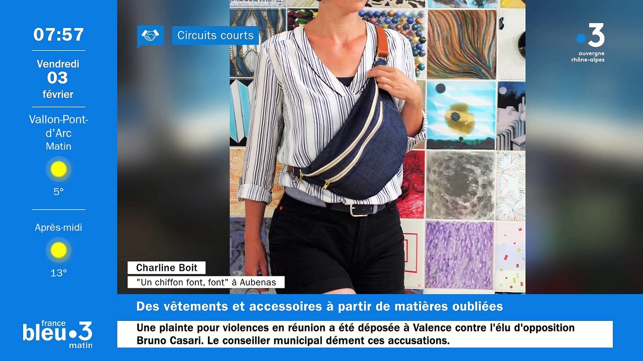 À Aubenas, Un chiffon font font, vêtements/accessoires chics, uniques, créés avec des tissus neufs inutilisés