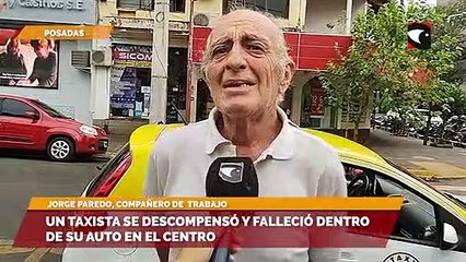 Un taxista se descompensó y falleció dentro de su auto en el centro